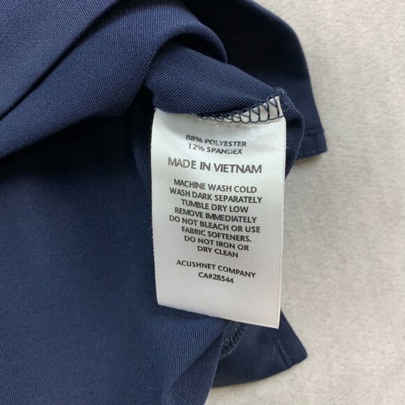 FootJoy Navy Blue Polo Shirt with Stripes - Picture 4 of 9